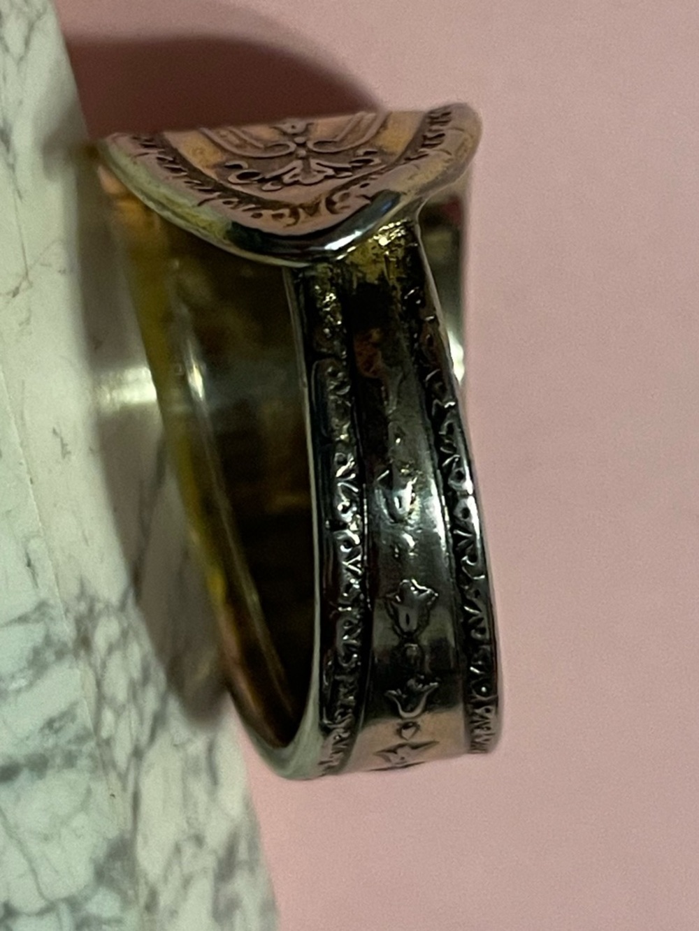Vintage Ornate Spoon Ring #9147 👑 - Picture 5 of 12